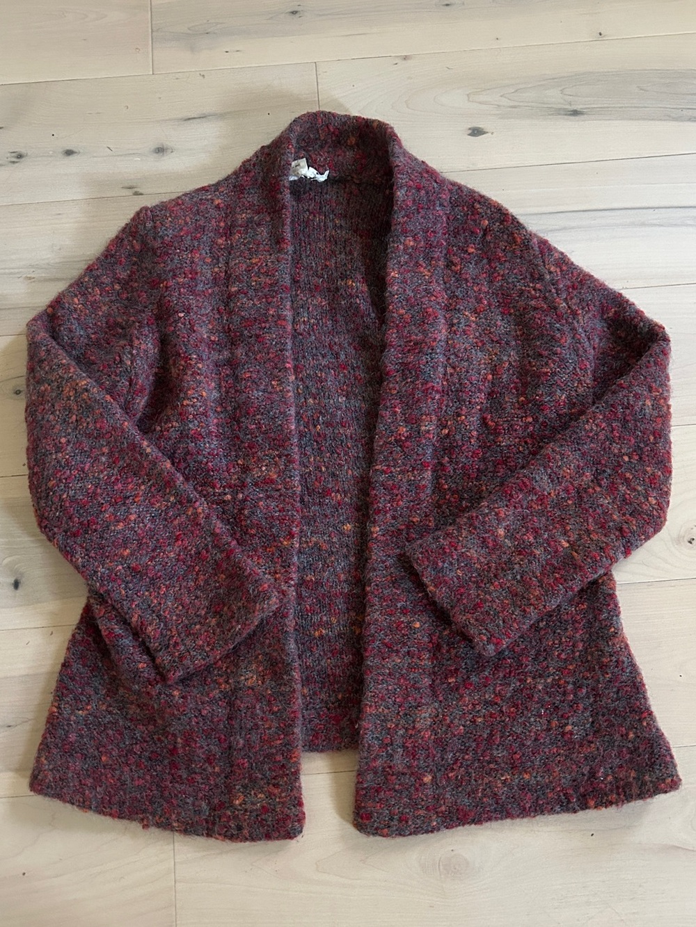 Vintage 80’s/90’s Club XIX 86% Mohair Open Front Cardigan Multicolor L